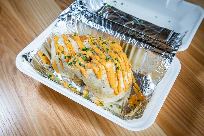 Mushroom Loaded Fries Burrito**