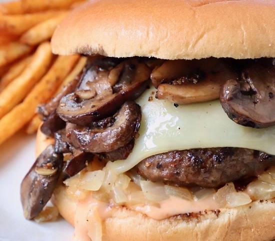 Mushroom Swiss Burger