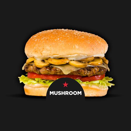 Mushroom Swiss Burger