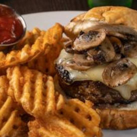 Mushroom Swiss Burger