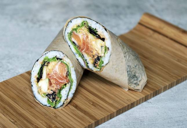 Naked Salmon Burrito Roll