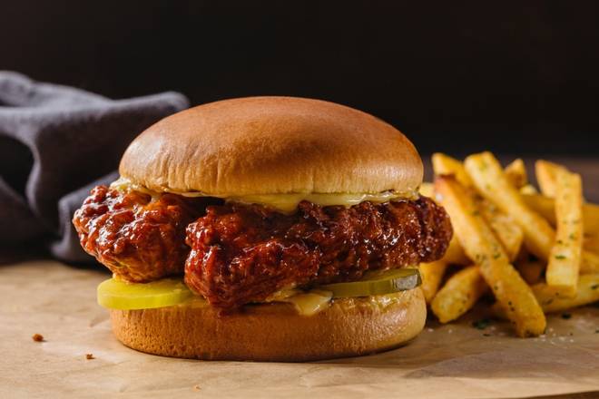 Nashville Hot Chicken Sandwich + Fries