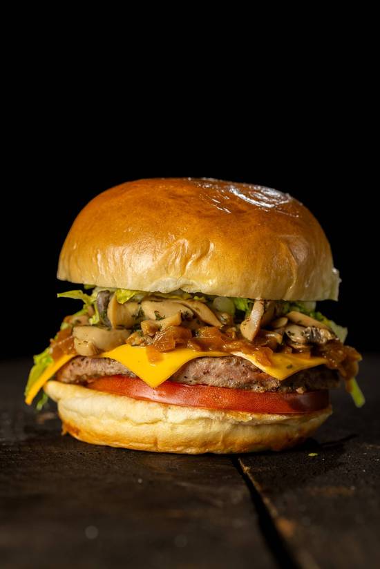 ONIONS AND MUSHROOMS BURGER