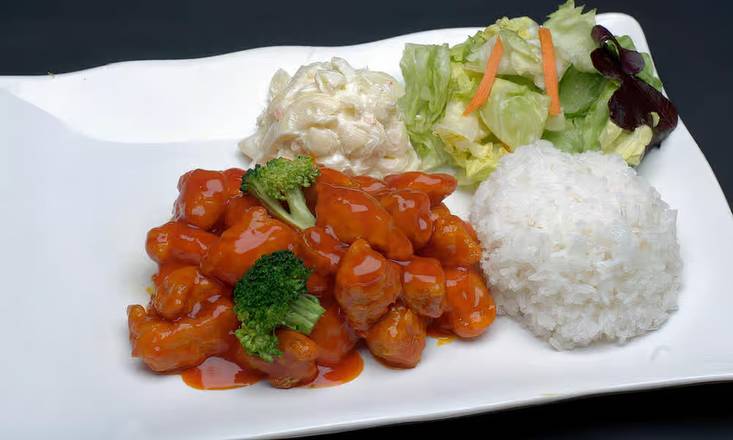 Orange Chicken Plate
