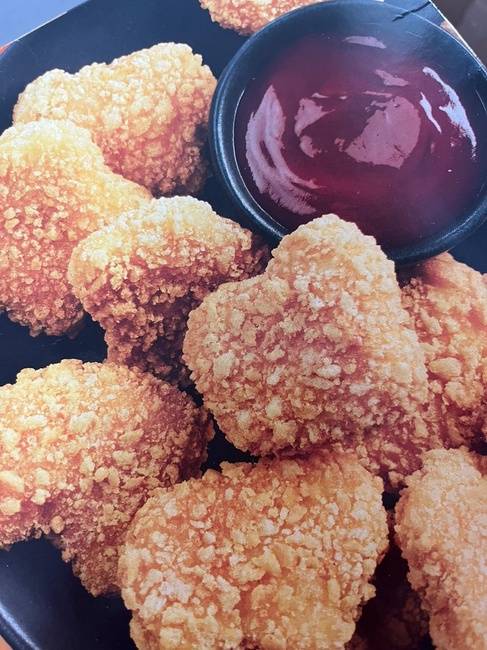 Oven-baked Popcorn Chicken bites