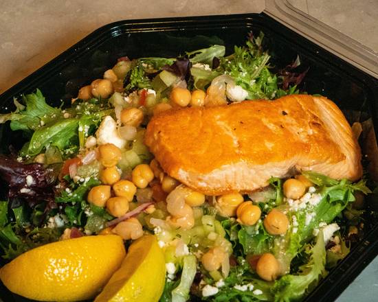 Pan Seared Salmon Salad