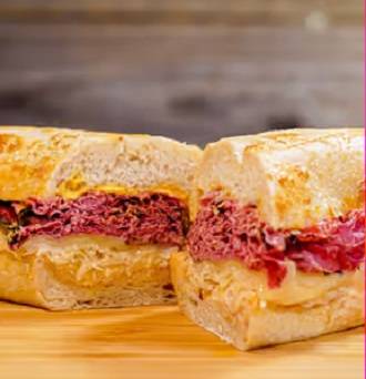 Pastrami Reuben With Sauerkraut Sandwich