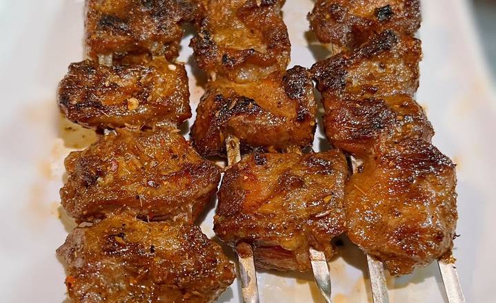 Pork Ribs Meat Skewer 1/Skewer 烤油边 1/串