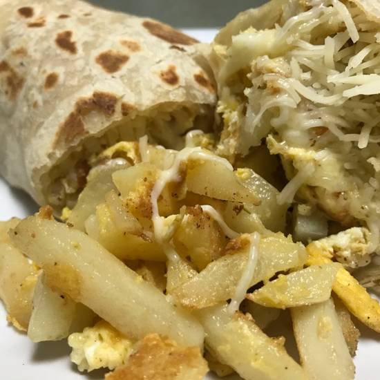 Potato breakfast burrito