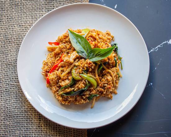 Red curry fried rice