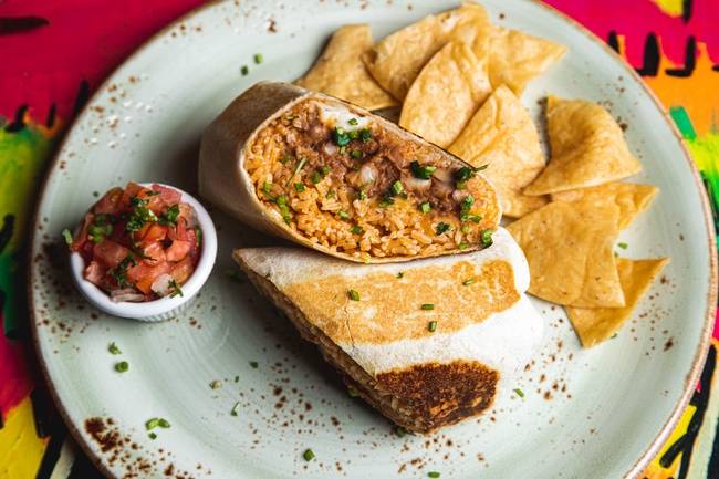 Rice, Bean, & Cheese Burrito--