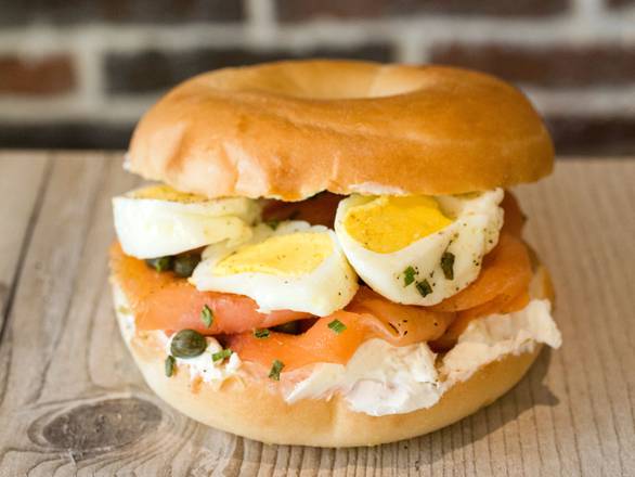 Salmon Cream Cheese Bagel*