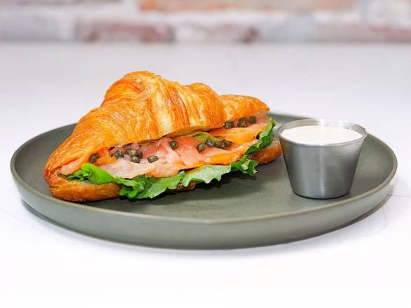 Salmon Croissant Sandwich