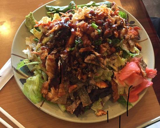 Salmon Skin Salad