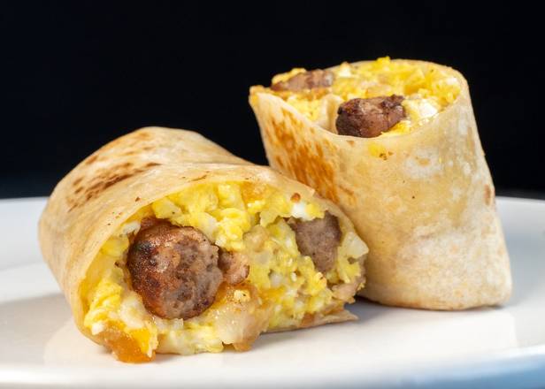 Sausage egg and cheese Burrito