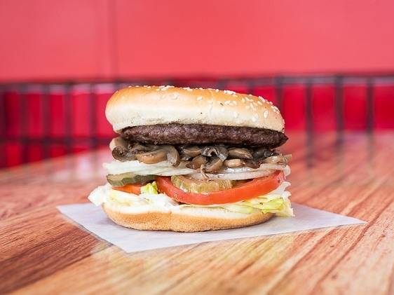 Sauteed Mushroom Burger