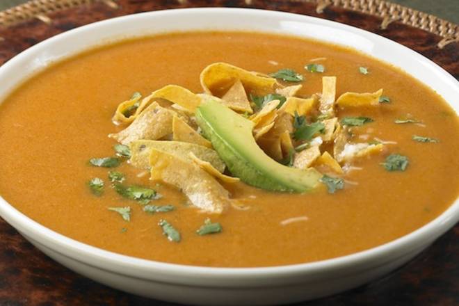 SHAREABLE CHICKEN TORTILLA SOUP