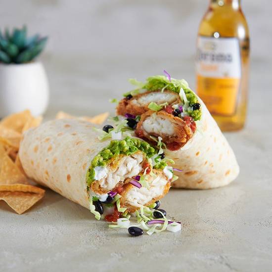 Signature Beer-Battered Fish Burrito