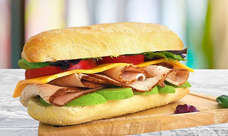 Smoked Turkey & Avocado Baguette