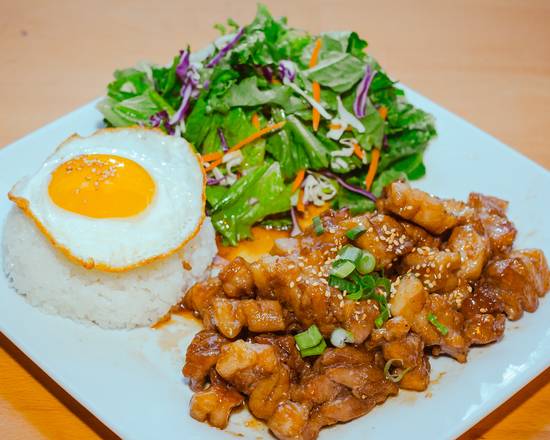 Soy Sauce Pork Belly BBQ Meal
