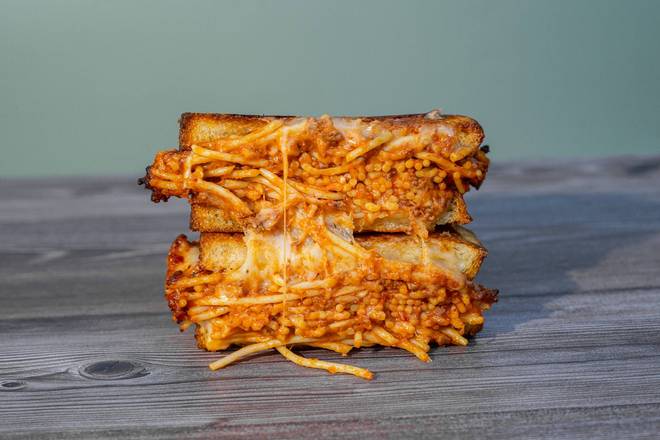 Spaghetti Grilled Cheese Sandwich
