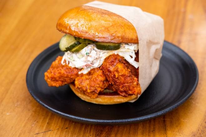 Spicy Fried Chicken Sandwich ~