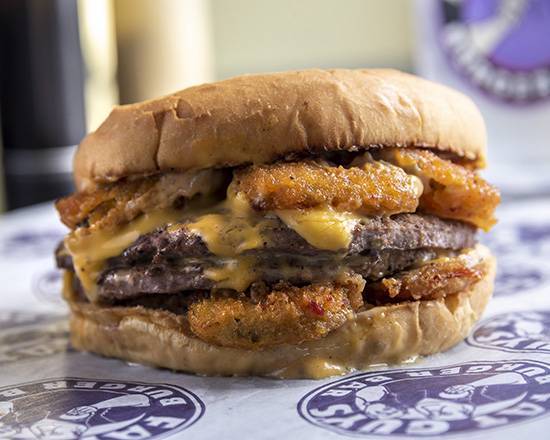 Spicy Fried Pickle Burger