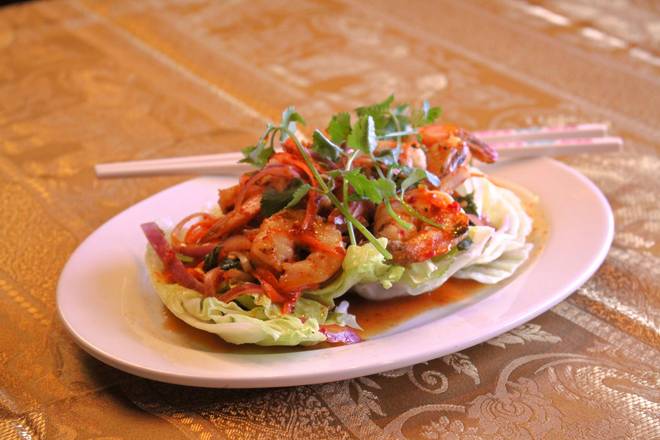 Spicy Jumbo Shrimp Salad - - à¸žà¸¥à¹ˆà¸² à¸à¸¸à¹‰à¸‡