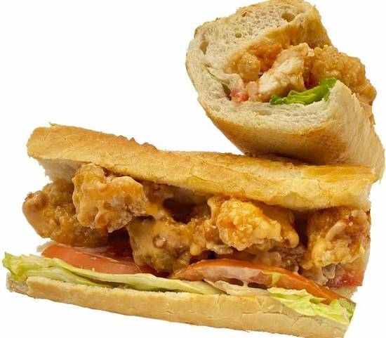 Spicy Mayo Shrimp Baguette