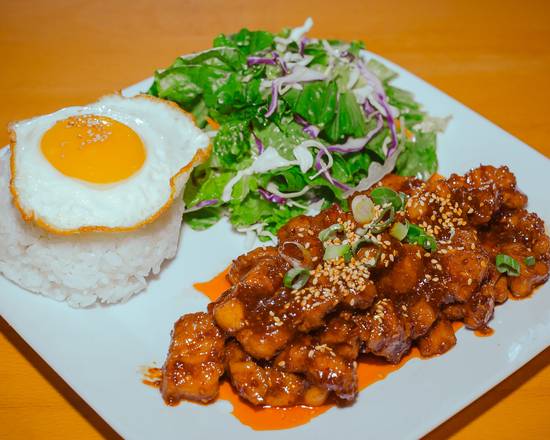 Spicy Pork Belly BBQ Meal
