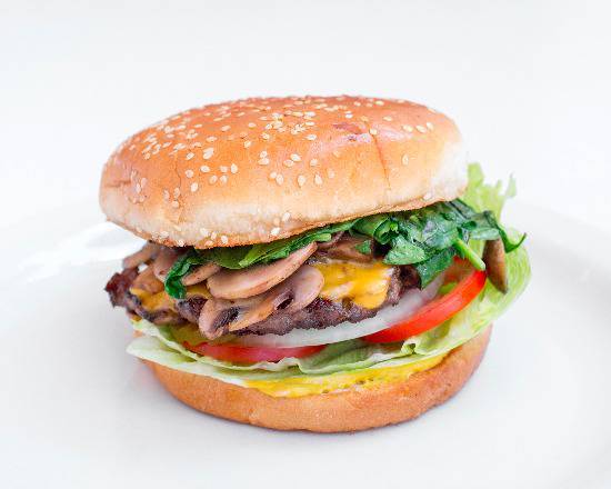 Spinach Mushroom Burger