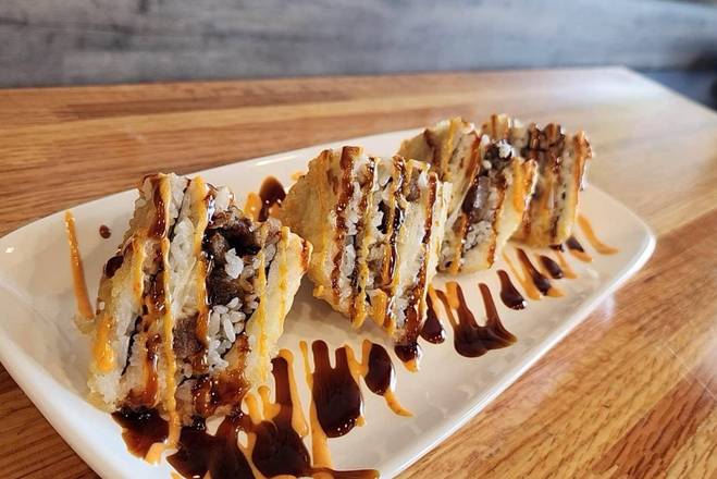 Steak (Fried) Sushi Sandwich (4 pcs)