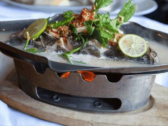 Steamed Bass with Lemongrass