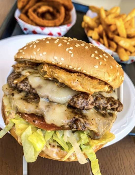 Straw Onion Burger