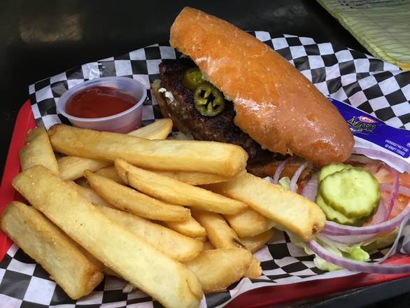 Stuffed Jalapeno and Cream Cheese Burger