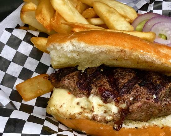 Stuffed Pepper Jack and Bacon Burger