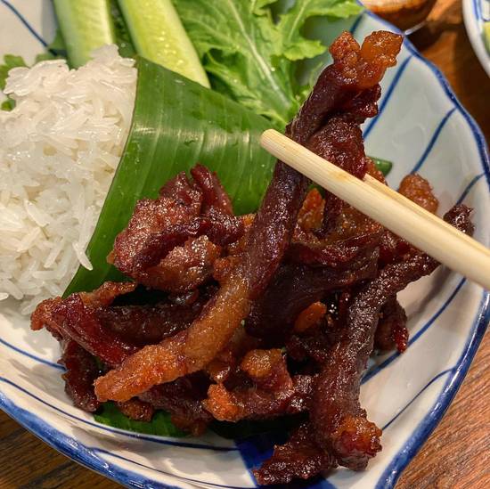 Sunshine Beef with Sticky Rice