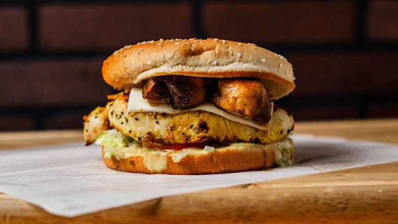 Swiss Chicken Mushroom Sandwich