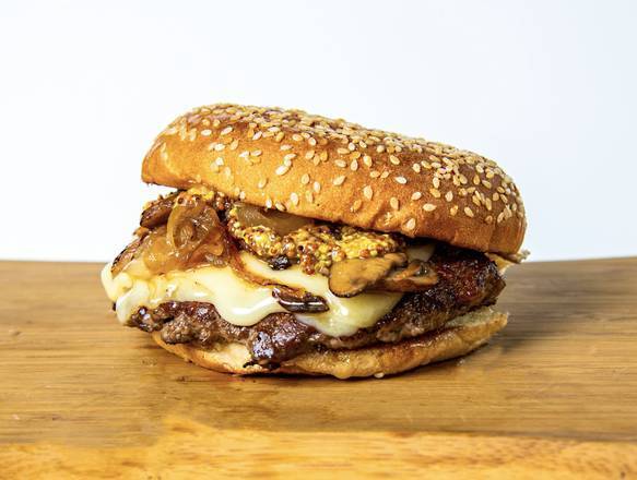 Swiss Shroom Dijon Burger
