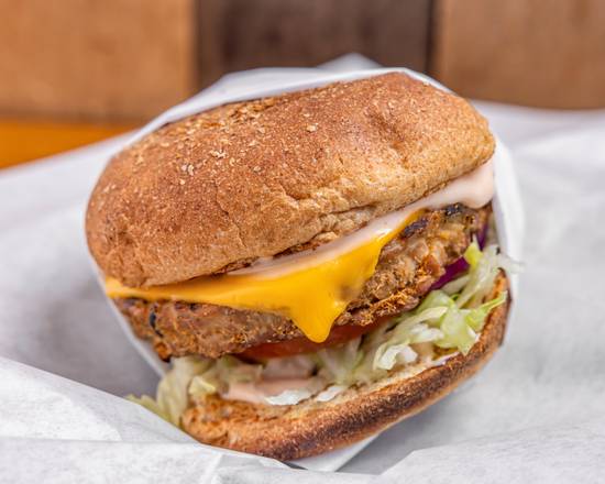 Tempeh Cheese Burger