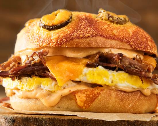 Texas Brisket Egg Sandwich