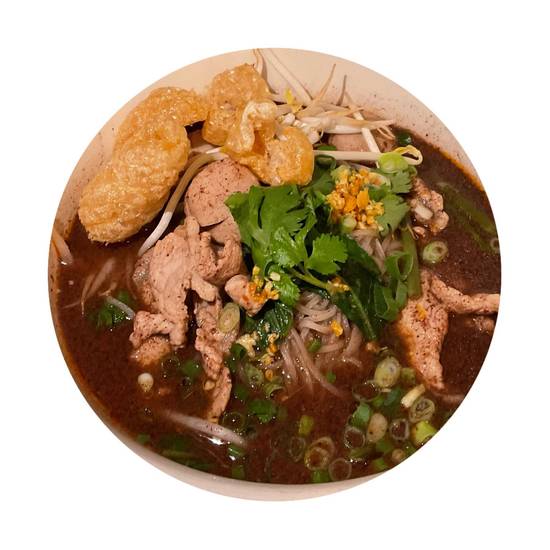 Thai Boat Noodle Soup (Pork) (à¸à¹‹à¸§à¸¢à¹€à¸•ี๋ยวเรืà¸à¸«à¸¡à¸¹)