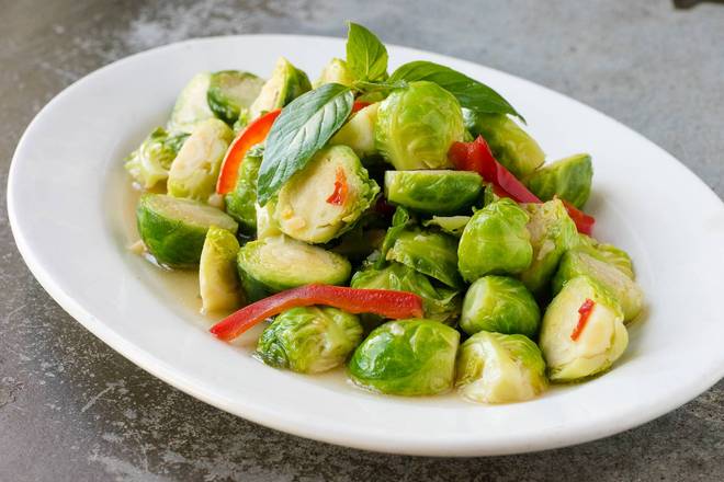 Thai-style brussel sprouts (Gluten Free)