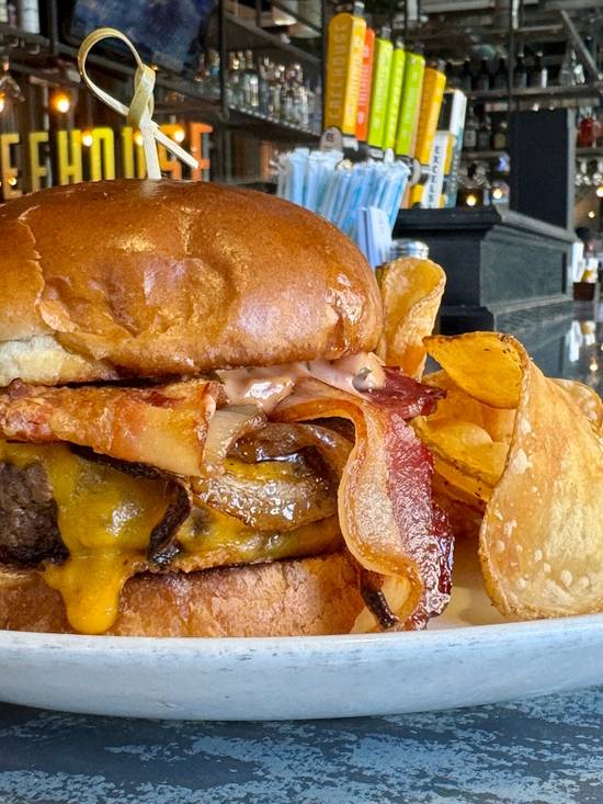 The Blue Plate Deluxe Burger
