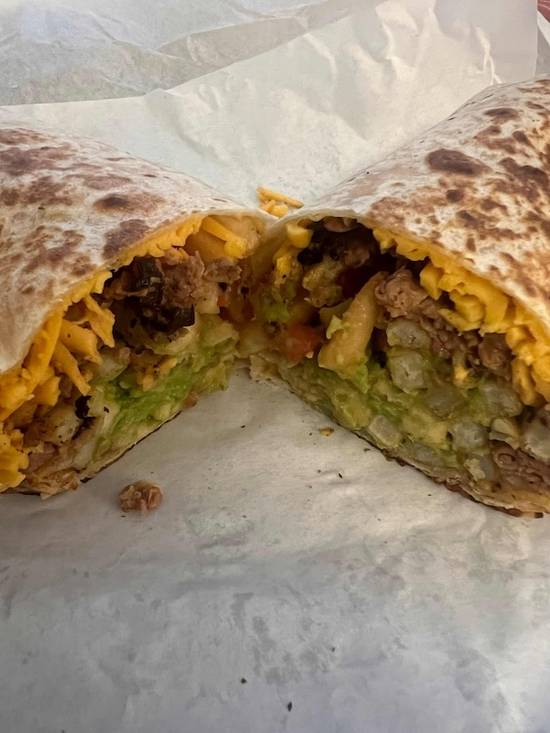 Tofu Potato Mushroom Burrito