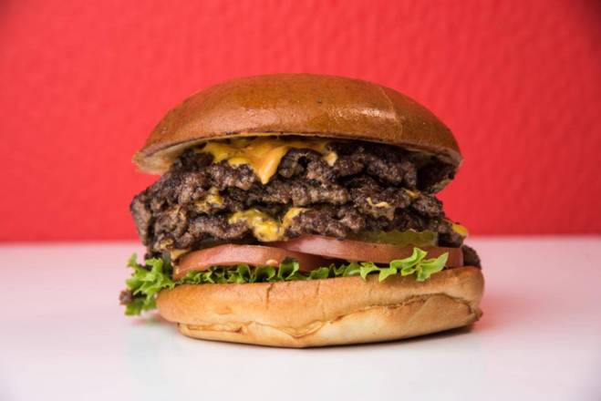 Triple smash burger