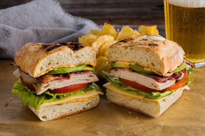 Turkey Avocado Club Sandwich