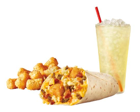 Ultimate Meat & Cheese Breakfast Burritoâ„¢ Combo