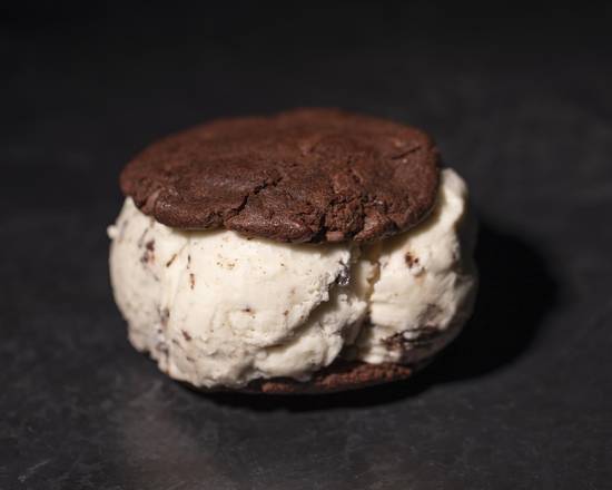 Vegan/Gluten Free Fudgy Brownie Cookies with Vegan Chocolate Chip Ice Cream