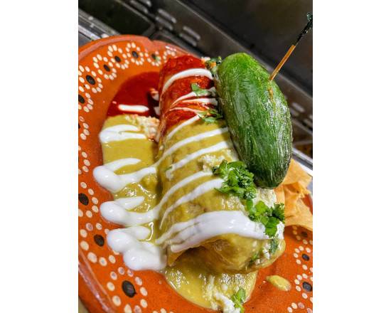 Wet Chile Relleno Burrito